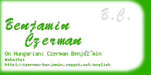 benjamin czerman business card